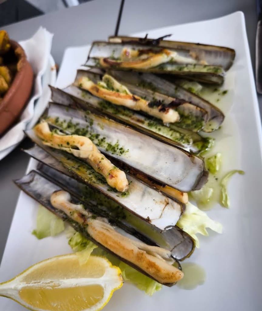 Navajas a la plancha